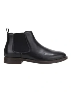 Hush Puppies Hanger Black Burnish Boot