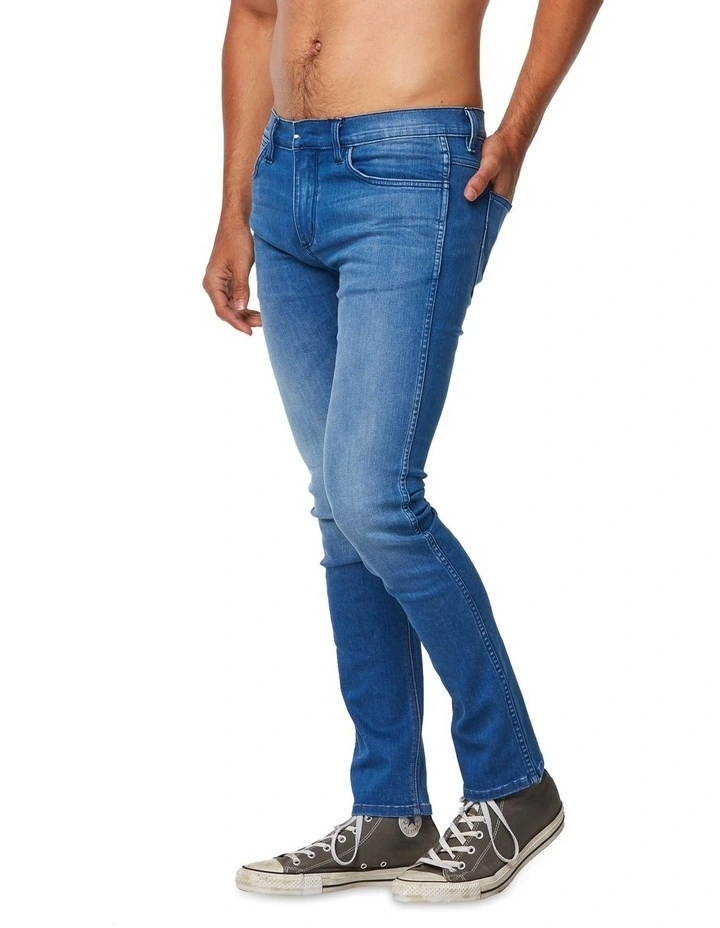 Wrangler Strangler Skinny Jeans Twist Blue 2 Wrangler Strangler Skinny Jeans Twist Blue - Image 2
