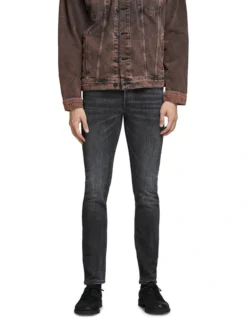 Jack & Jones Glenn Original Low Rise Slim Tapered Jeans Black