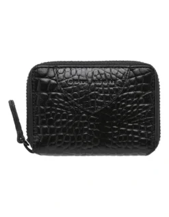 Wayward Black Zip Around Wallet SA1716