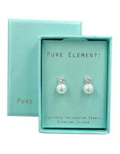 Simply Brilliant Pearl White Stud Earrings -Myer Clothing Shop 765152560 3 2 720x928
