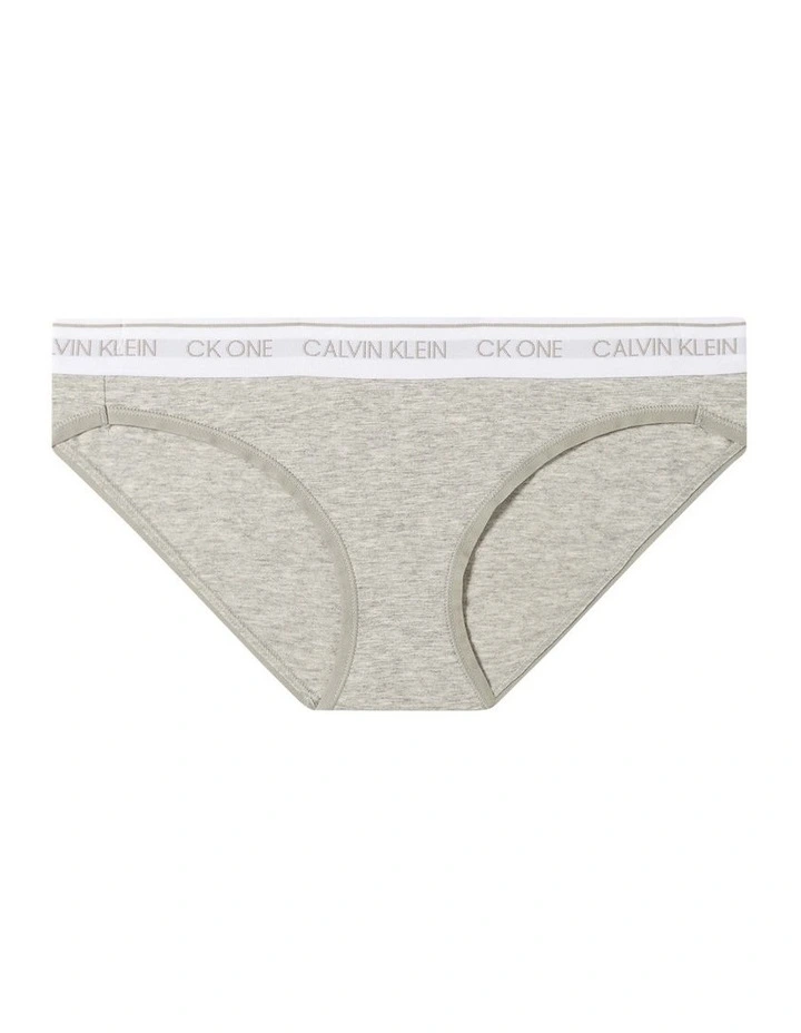 Calvin Klein CK One Cotton Bikini Brief In Grey Heather 4 Calvin Klein CK One Cotton Bikini Brief In Grey Heather - Image 4