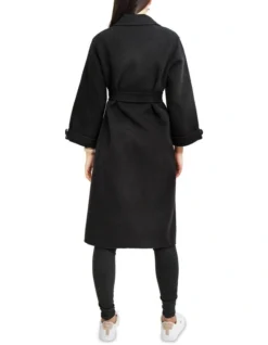 Stay Wild Black Wool Oversized Coat -Myer Clothing Shop 765833770 3 1 720x928