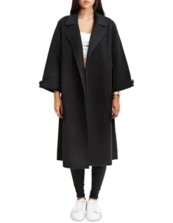 Stay Wild Black Wool Oversized Coat -Myer Clothing Shop 765833770 6 1 720x928