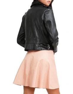 Just Friends JUF100BLK Black Leather Jacket -Myer Clothing Shop 766760230 3 720x928