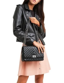 Just Friends JUF100BLK Black Leather Jacket -Myer Clothing Shop 766760230 6 720x928