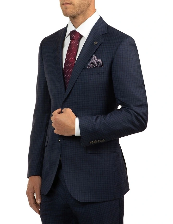Cambridge Modern Fit Morse Blue Large Check Suit Jacket FCJ317 2 Cambridge Modern Fit Morse Blue Large Check Suit Jacket FCJ317 - Image 2