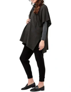 Cleo Knit Poncho In Charcoal 6 Cleo Knit Poncho In Charcoal -Myer Clothing Shop 768545200 3 720x928