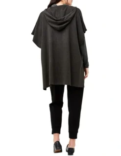 Cleo Knit Poncho In Charcoal 7 Cleo Knit Poncho In Charcoal -Myer Clothing Shop 768545200 4 720x928