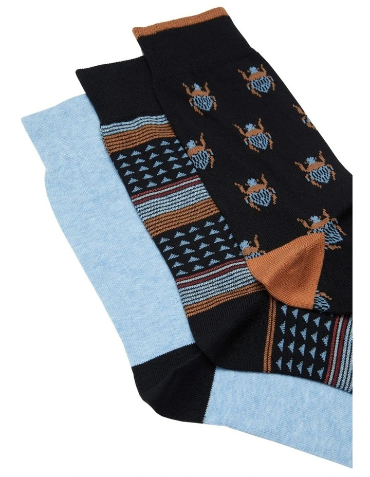 Oxford Riggs 3 Pack Socks 2 Oxford Riggs 3 Pack Socks - Image 2