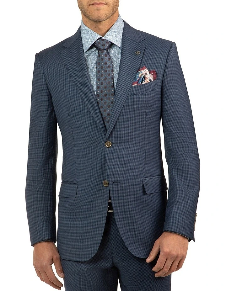 Cambridge Modern Fit Morse Blue Houndstooth Suit Jacket FCJ336 1 Cambridge Modern Fit Morse Blue Houndstooth Suit Jacket FCJ336