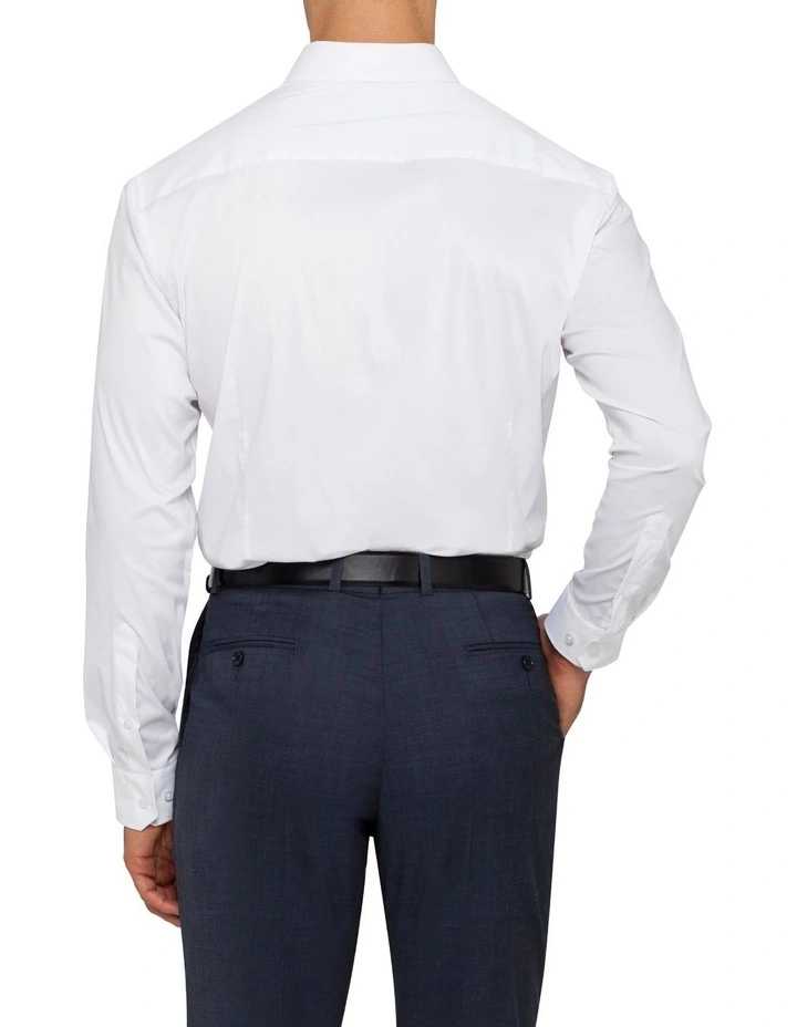 Van Heusen Solid Long Sleeve Business Shirt White 3 Van Heusen Solid Long Sleeve Business Shirt White - Image 3