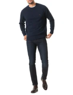 Gunn Crew Knit Sapphire -Myer Clothing Shop 773395210 5 720x928