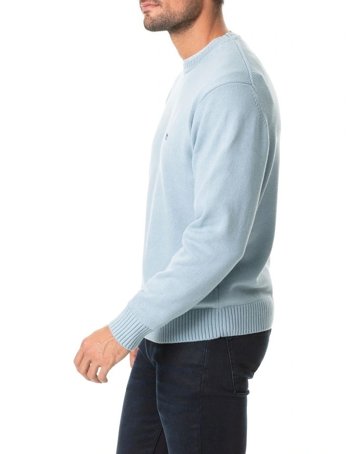 Gunn Crew Knit Eggshell Blue 2 Gunn Crew Knit Eggshell Blue - Image 2