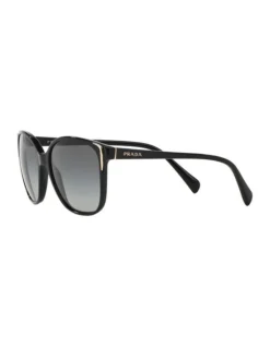 Prada PR 01OS Conceptual Black Sunglasses -Myer Clothing Shop 773692750 3 720x928