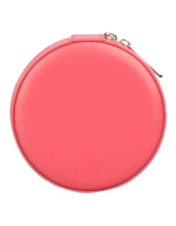 Small Circle Jewellery Case Coral