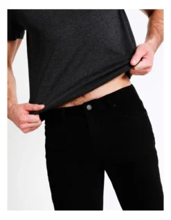 Kristian Slim Tapered Jean Solid Black -Myer Clothing Shop 776579590 7 2 720x928