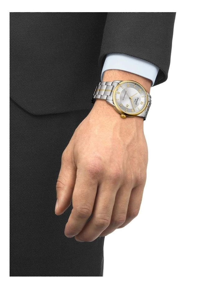 Tissot Luxury Powermatic 80 T0864072203700 Automatic Watch In Grey/Yellow Gold 2 Tissot Luxury Powermatic 80 T0864072203700 Automatic Watch In Grey/Yellow Gold - Image 2