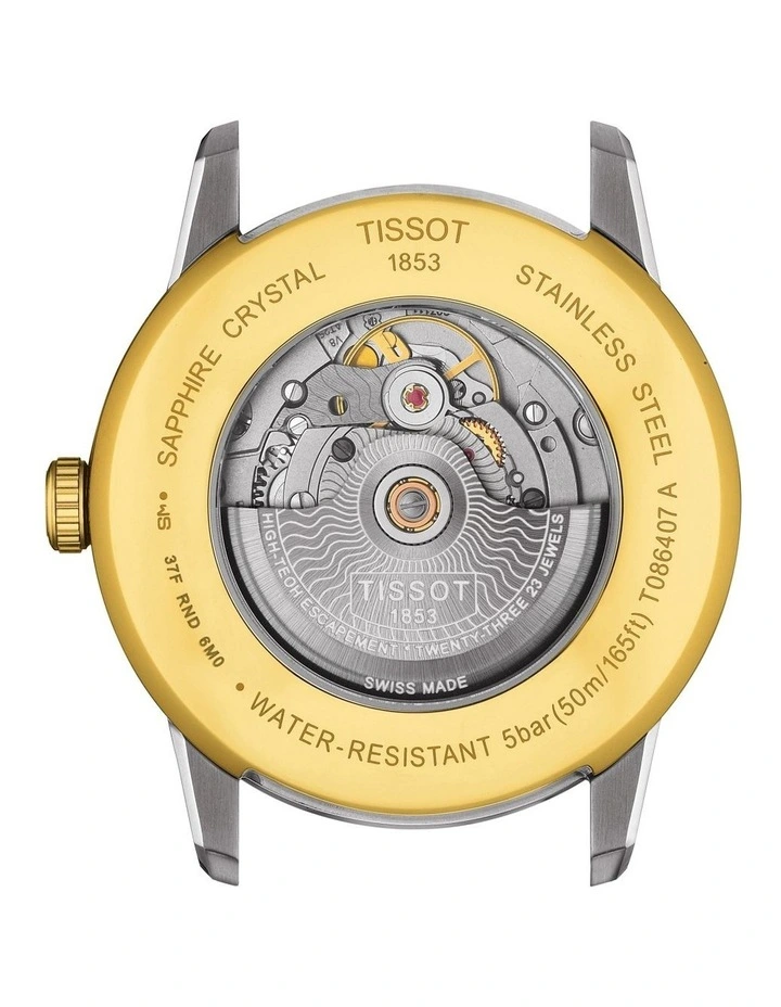 Tissot Luxury Powermatic 80 T0864072203700 Automatic Watch In Grey/Yellow Gold 4 Tissot Luxury Powermatic 80 T0864072203700 Automatic Watch In Grey/Yellow Gold - Image 4