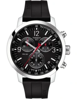 Tissot PRC 200 Chronograph T1144171705700 Watch In Black