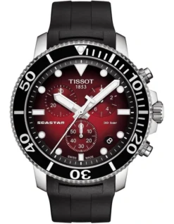 Tissot Seastar 1000 Chronograph T1204171742100 Watch In Red