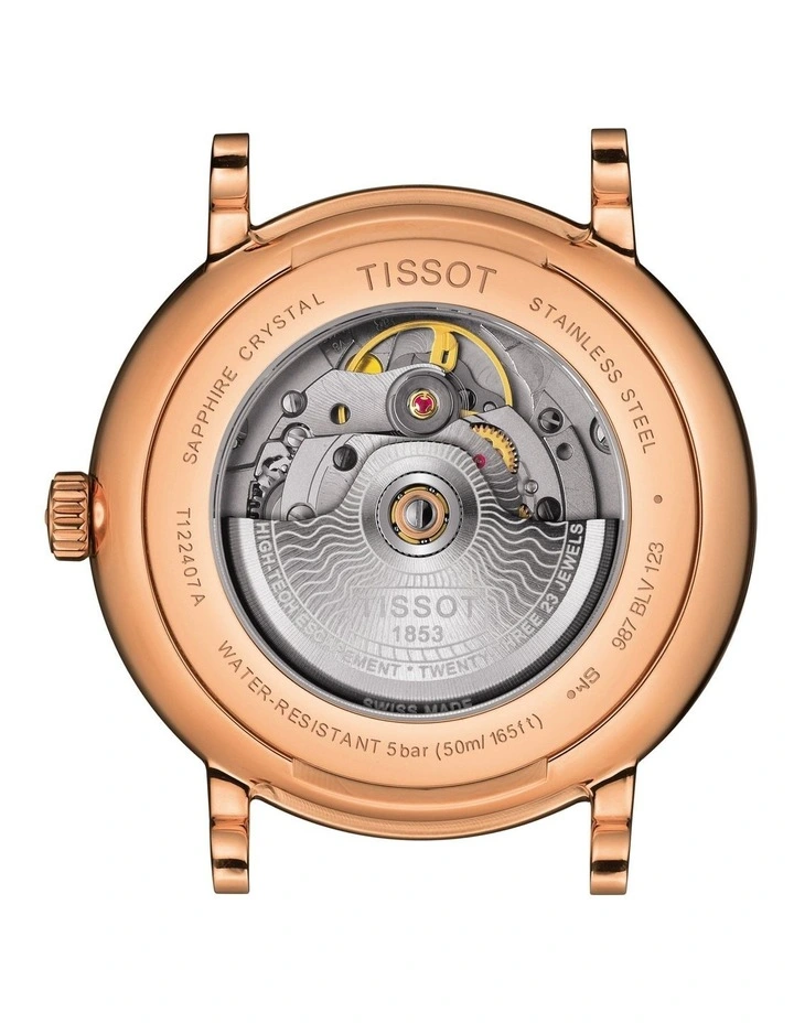 Tissot Carson Premium Powermatic 80 T1224073603300 Automatic Watch In Rose Gold 4 Tissot Carson Premium Powermatic 80 T1224073603300 Automatic Watch In Rose Gold - Image 4