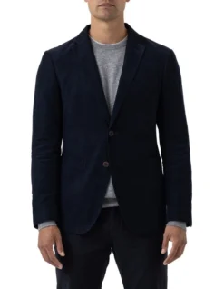 Saint Bathans Sports Fit Jacket In Navy