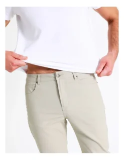 Nicholas 5 Pocket Pant Stone -Myer Clothing Shop 782109100 7 1 720x928