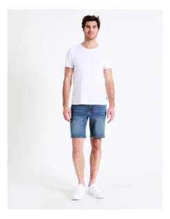 Bronx Denim Short Stonewash