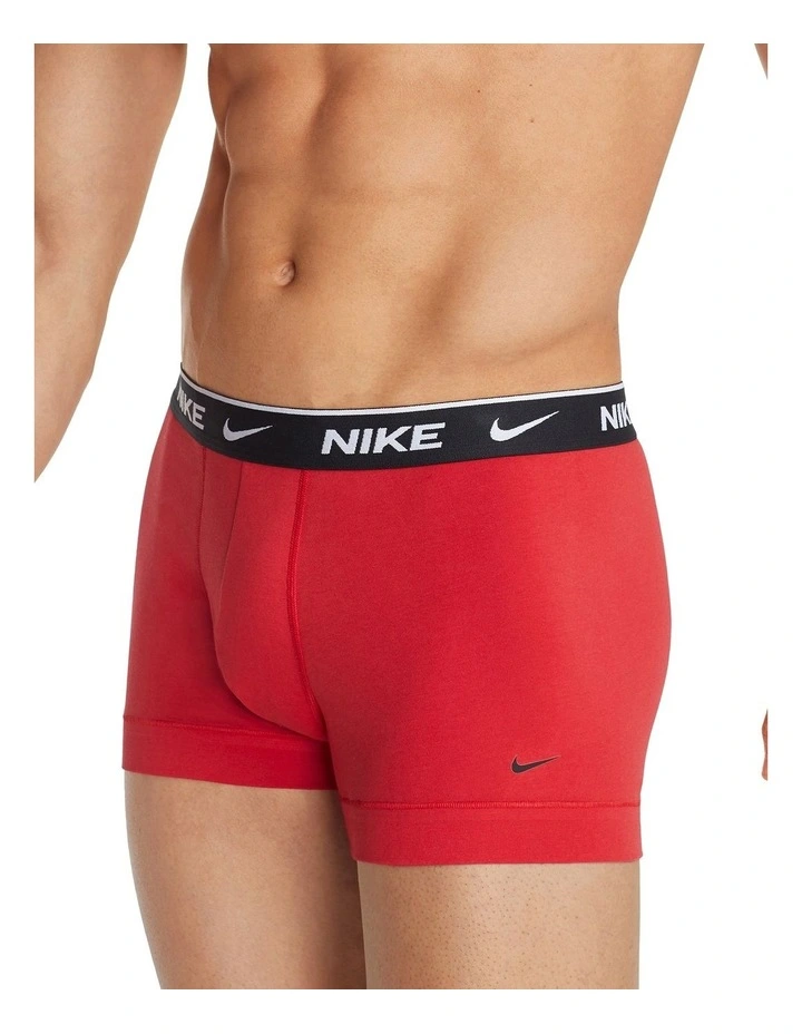 Nike Everyday Stretch Trunk Navy/Grey/Red 3 Pack 3 Nike Everyday Stretch Trunk Navy/Grey/Red 3 Pack - Image 3
