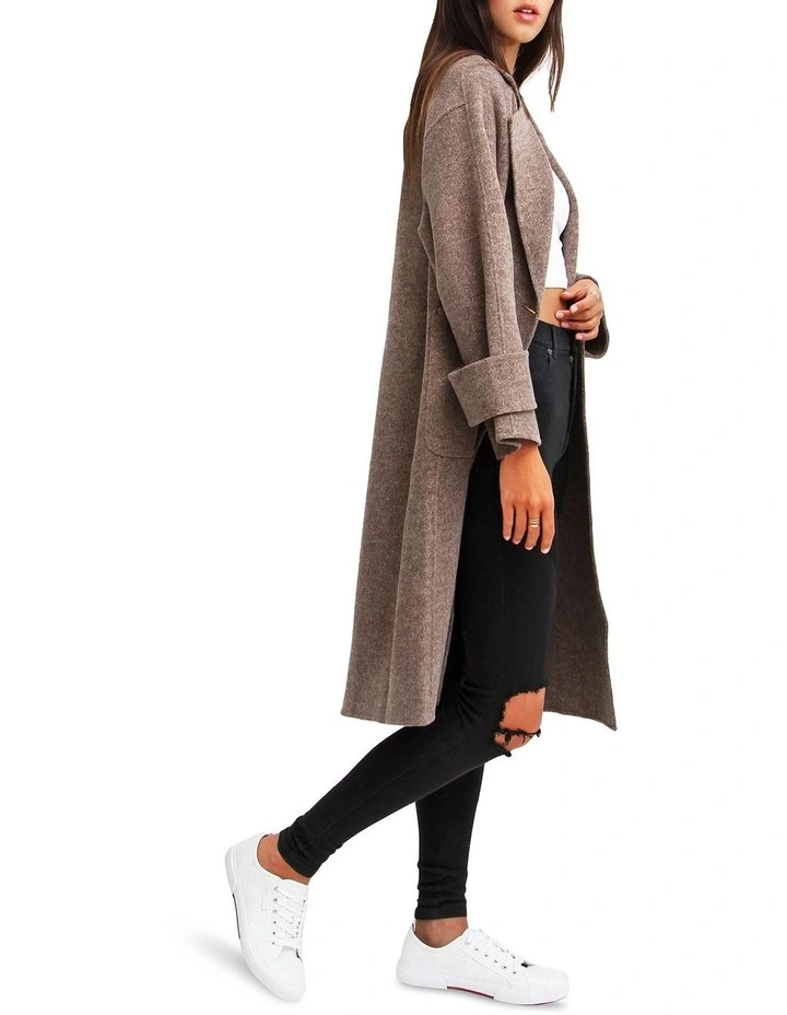Rumor Has It Walnut Oversized Wool Blend Coat 2 Rumor Has It Walnut Oversized Wool Blend Coat - Image 2