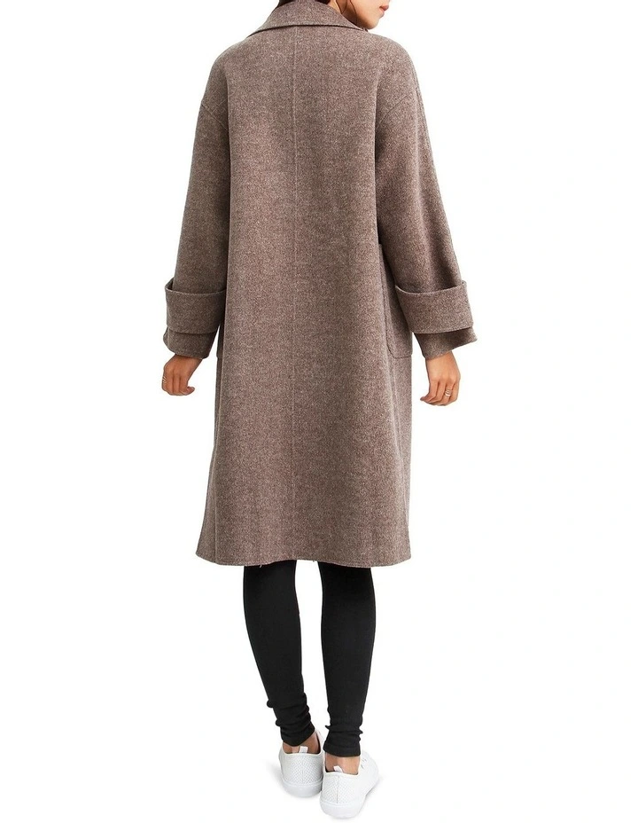 Rumor Has It Walnut Oversized Wool Blend Coat 3 Rumor Has It Walnut Oversized Wool Blend Coat - Image 3