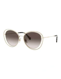 Miu Miu MU 59VS Special Project Gold Sunglasses