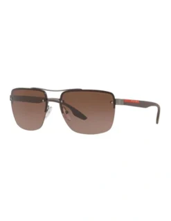 Prada Linea Rossa PS 60US Lifestyle Grey Polarised Sunglasses