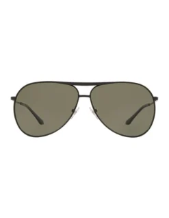 HU1006 Black Polarised Sunglasses
