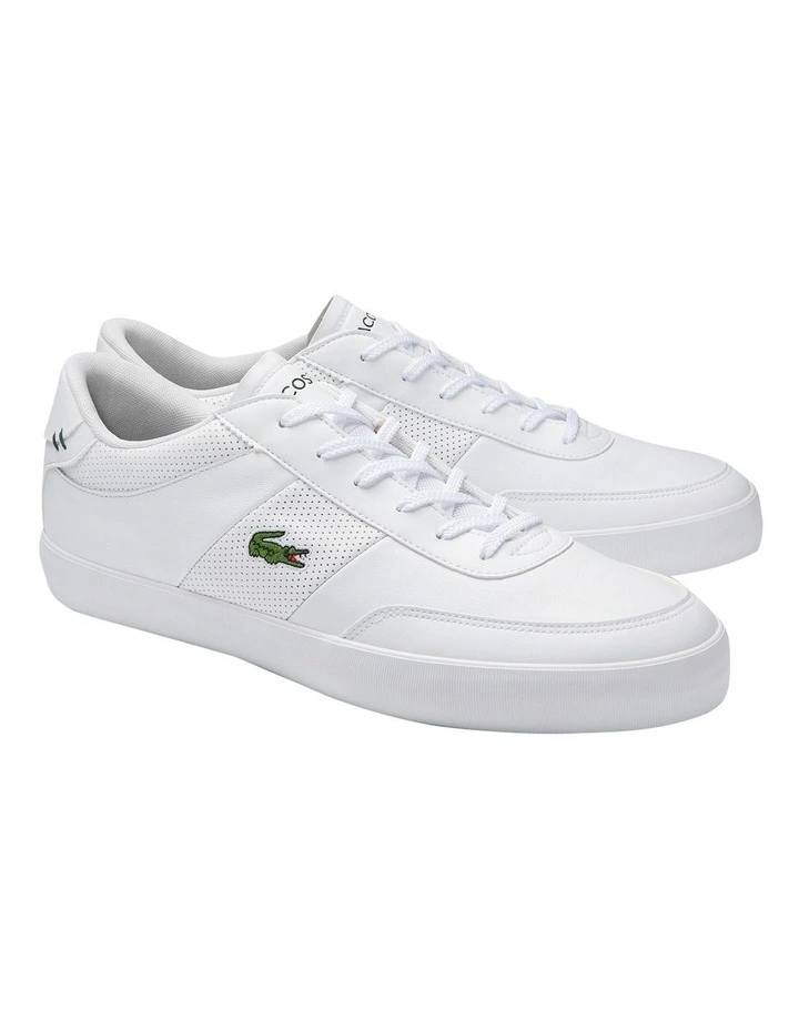 Lacoste Court-Master White Lace-Up Sneaker 2 Lacoste Court-Master White Lace-Up Sneaker - Image 2
