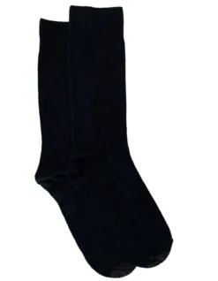 Tough Toe Cotton Socks Navy 2 Pack