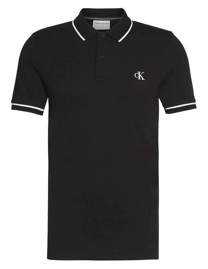 Calvin Klein Jeans Tipping Slim Polo CK Black 3 Calvin Klein Jeans Tipping Slim Polo CK Black - Image 3