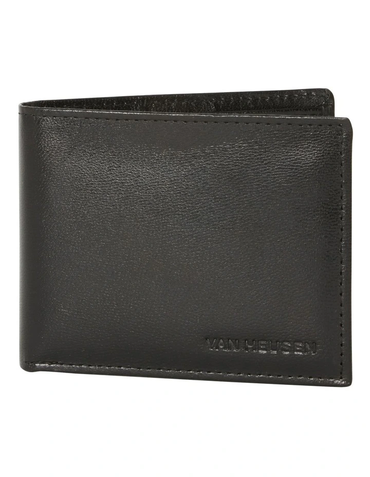 Van Heusen L-Fold Black Leather Wallet 1 Van Heusen L-Fold Black Leather Wallet