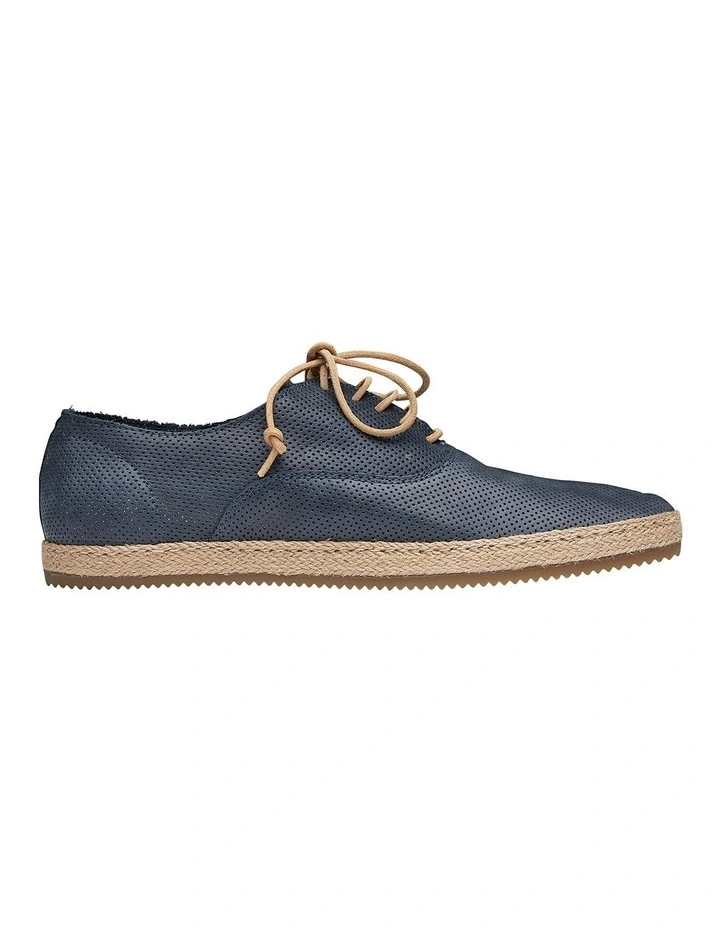 Cottesloe Perforated Leather Casual Shoes In Navy 1 Cottesloe Perforated Leather Casual Shoes In Navy