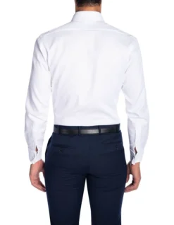 Tailored Fit Turbina French Cuff Shirt White -Myer Clothing Shop 791503030 3 1 720x928