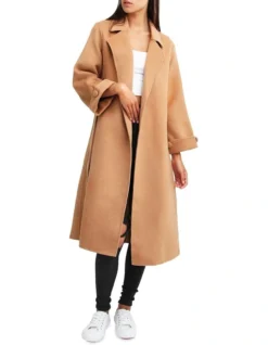 Stay Wild Camel Oversized Wool Coat