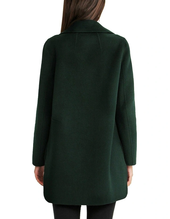 Ex-Boyfriend Dark Green Wool Blend Oversized Jacket 3 Ex-Boyfriend Dark Green Wool Blend Oversized Jacket - Image 3