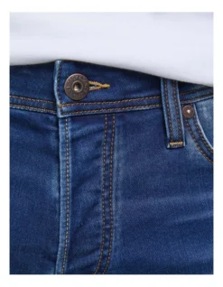 Jack & Jones Glenn Indigo Knit Slim Fit Tapered Jeans Mid Blues -Myer Clothing Shop 792064450 5 720x928