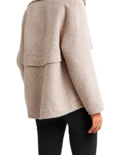 I'm Yours Beige Wool Blend Peacoat 8 I'm Yours Beige Wool Blend Peacoat -Myer Clothing Shop 793335250 3 720x928