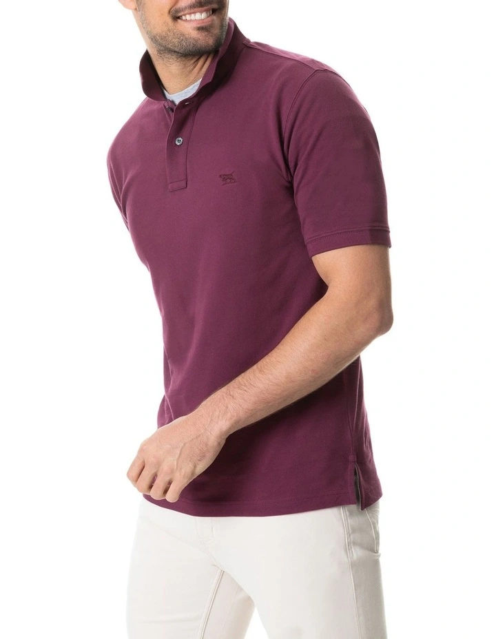 The Gunn Original Fit Polo Burgundy 2 The Gunn Original Fit Polo Burgundy - Image 2