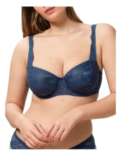 Triumph Amourette Charm Underwire Padded Bra In Blue Nights