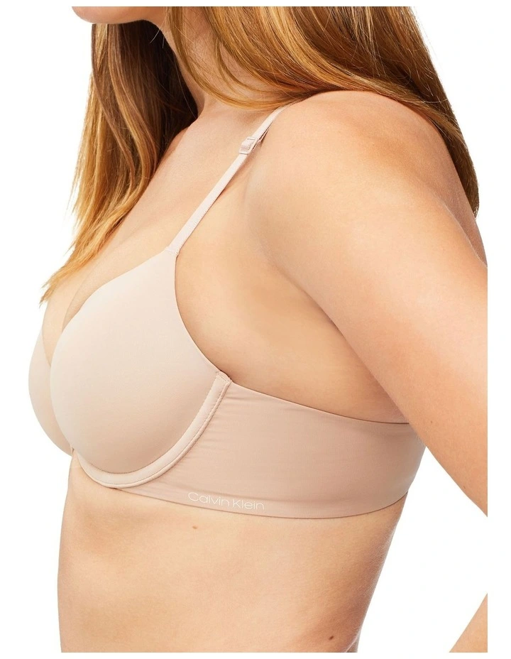 Calvin Klein Perfectly Fit Flex T-Shirt Bra In Beige 4 Calvin Klein Perfectly Fit Flex T-Shirt Bra In Beige - Image 4