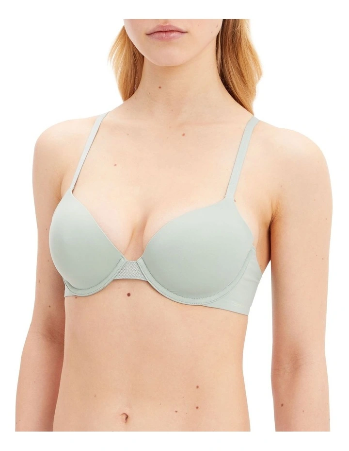 Calvin Klein Perfectly Fit Flex Lightly Lined Demi Bra In Green 1 Calvin Klein Perfectly Fit Flex Lightly Lined Demi Bra In Green