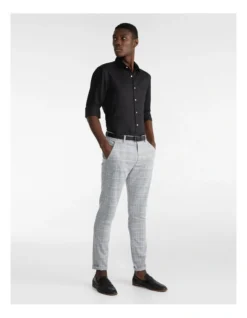 Santana Check Skinny Chino Grey 8 Santana Check Skinny Chino Grey -Myer Clothing Shop 796290310 4 1 720x928